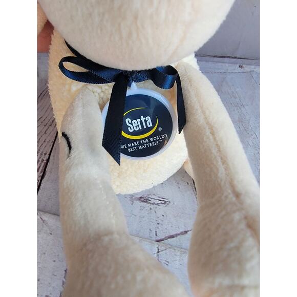 Serta Counting Sheep # 5 Plush Stuffed Animal Toy Sleep Number 5 Advertising Tag - Picture 6 of 7